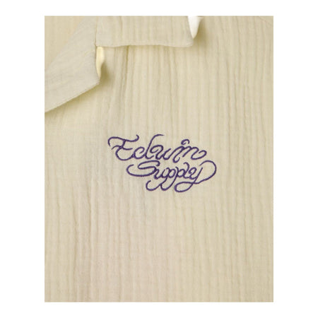 EDWIN camicia edwin melt the chaos shirt ss - cream da uomo
