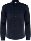 Camicia Novak Nero Camicia Uomo Collo Coreana Cameriere barman Ristorante