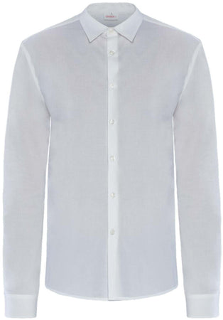 Camicia Peter Bianco Camicia Uomo Elasticizzata Manica Lunga Cameriere Barman reception