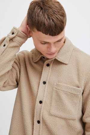 Camicia Pile Solid Sddoyoon Ja Camicia Orsetto Uomo Beige Moda/Uomo/Abbigliamento/T-shirt polo e camicie/Camicie casual Snotshop - Roma, Commerciovirtuoso.it