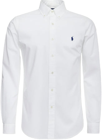 Camicia Ralph Lauren Uomo Slim Fit Colletto Button-down Logo Ricamato Camice Moda Per Lui Moda/Uomo/Abbigliamento/T-shirt polo e camicie/Camicie casual Euforia - Bronte, Commerciovirtuoso.it