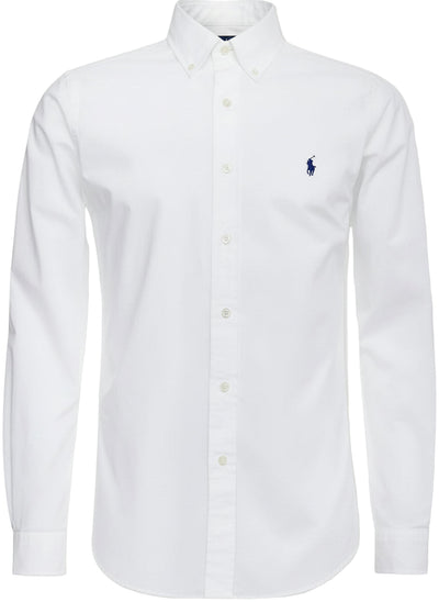 Camicia Ralph Lauren Uomo Slim Fit Colletto Button-down Logo Ricamato Camice Moda Per Lui Moda/Uomo/Abbigliamento/T-shirt polo e camicie/Camicie casual Euforia - Bronte, Commerciovirtuoso.it