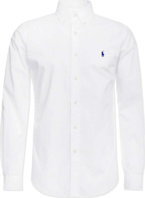 Camicia Ralph Lauren Uomo Slim Fit Colletto Button-down Logo Ricamato Camice Moda Per Lui Moda/Uomo/Abbigliamento/T-shirt polo e camicie/Camicie casual Euforia - Bronte, Commerciovirtuoso.it