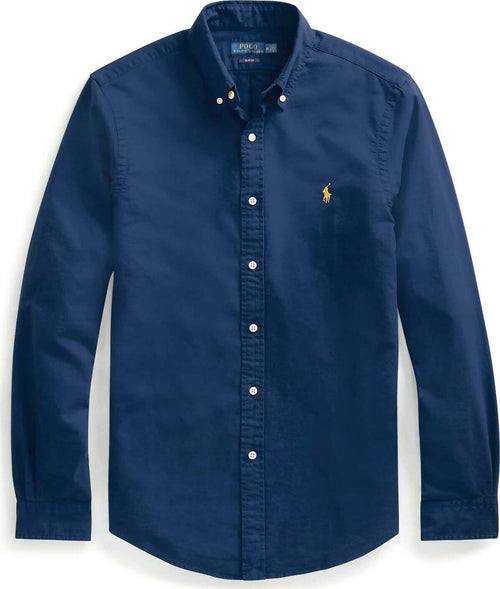 Camicia Ralph Lauren Uomo Slim Fit Colletto Button-down Logo Ricamato Camice Moda Per Lui Moda/Uomo/Abbigliamento/T-shirt polo e camicie/Camicie casual Euforia - Bronte, Commerciovirtuoso.it