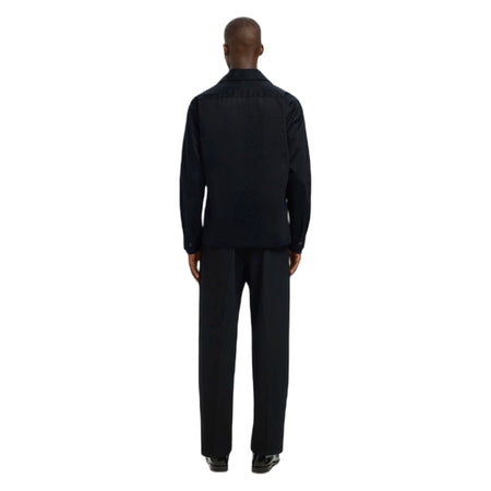 SELECTED HOMME camicia selected homme tate heavy twill overshirt - nero da uomo