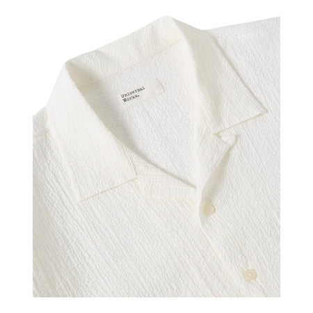UNIVERSAL WORKS camicia universal works road shirt - white da uomo