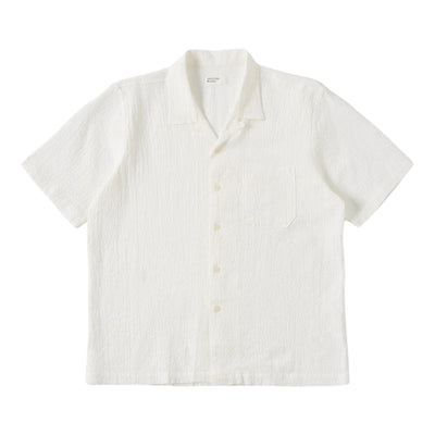 UNIVERSAL WORKS camicia universal works road shirt - white da uomo
