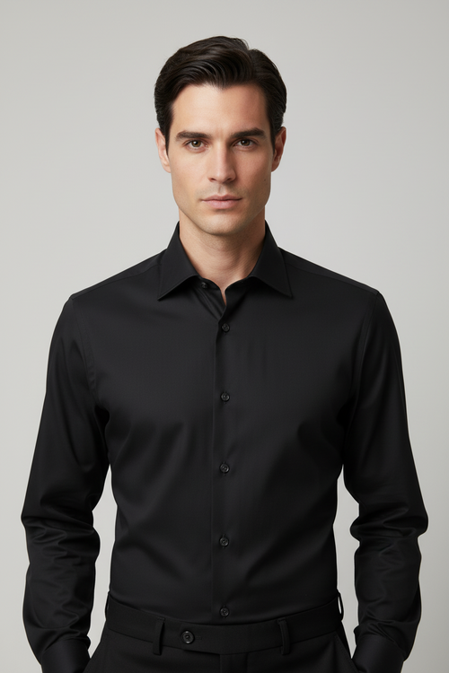 Camicia uomo Bagutta  -  Tinta unita - Manica lunga