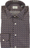 Camicia uomo Bagutta -  Fantasia - Colore verde/marrone