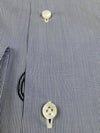 Camicia uomo Barba - Fantasia millerighe - Collo francese - Colore bianco/denim