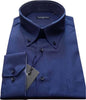 COD. 60118 Camicia Uomo Blu A Righe Botton Bown Camicia Elegante Blu Scuro Fabio Galanti A Made in Italy camicia uomo L'Orchidea - Siderno, Commerciovirtuoso.it