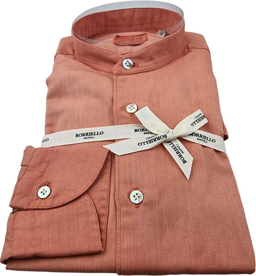 Camicia uomo Borriello - Coreana - Arancio