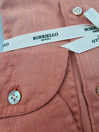 Camicia uomo Borriello - Coreana - Arancio