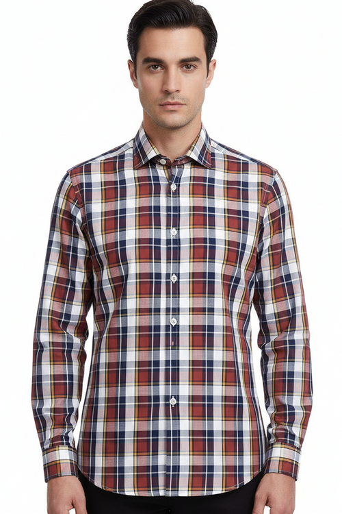 Camicia uomo Borriello - Fantasia quadri