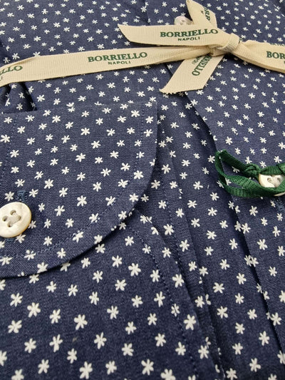 Camicia uomo Borriello - Stelle - Blu notte