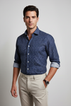 Camicia uomo Borriello - Stelle - Blu notte