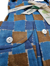 Camicia uomo Borriello Napoli - Fantasia quadri - Blu/marrone