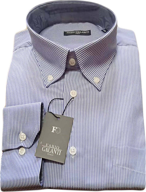 Camicia Uomo Fabio Galanti Manica Lunga a Righe Botton Down Camicia Righe Sottili Made in Italy COD. 7683- COD. 70123- COD. 60118 camicia uomo L'Orchidea - Siderno, Commerciovirtuoso.it