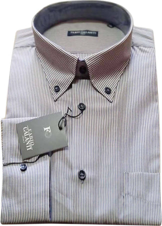 Camicia Uomo Fabio Galanti Manica Lunga a Righe Botton Down Camicia Righe Sottili Made in Italy COD. 7683- COD. 70123- COD. 60118 camicia uomo L'Orchidea - Siderno, Commerciovirtuoso.it