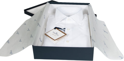 Camicia uomo Sonrisa - Tinta unita - Collo francese - Bianco