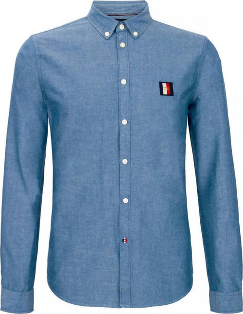 Camicia Uomo Tommy Hilfiger Slim Cotton Oxford Shirt Lavabile in Lavatrice Camicia Stretch 100% Cotone Colletto Button-Down Maniche Lunghe Logo Ricamato Sul Petto Moda/Uomo/Abbigliamento/T-shirt polo e camicie/Camicie casual Euforia - Bronte, Commerciovirtuoso.it