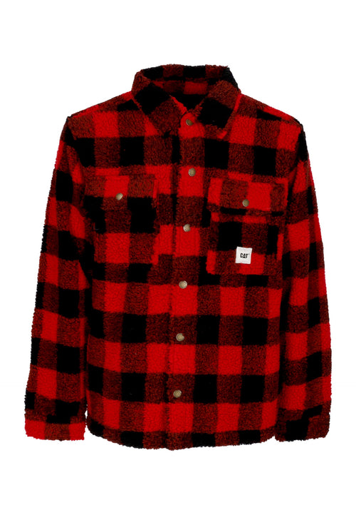 CATERPILLAR Camicia Imbottita Uomo Buffalo Overshirt Red/black da uomo