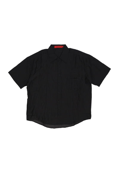 ACUPUNCTURE Camicia Manica Corta Uomo Acu Logo Shirt Black da uomo
