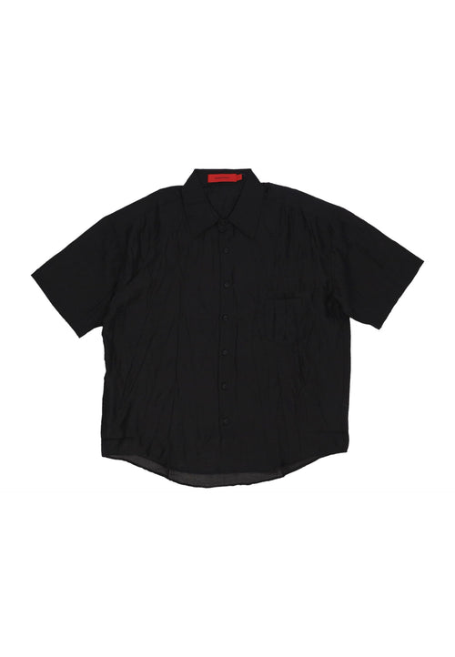 ACUPUNCTURE Camicia Manica Corta Uomo Acu Logo Shirt Black da uomo