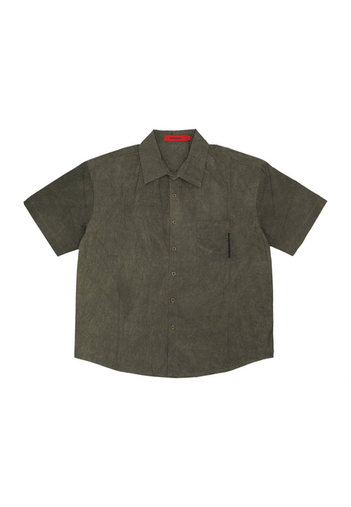 ACUPUNCTURE Camicia Manica Corta Uomo Acu Shirt Green da uomo