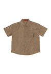 ACUPUNCTURE Camicia Manica Corta Uomo Acu Shirt Khaki da uomo