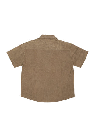 ACUPUNCTURE Camicia Manica Corta Uomo Acu Shirt Khaki da uomo