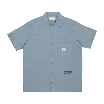CATERPILLAR Camicia Manica Corta Uomo Desert Shirt Dark Slate da uomo
