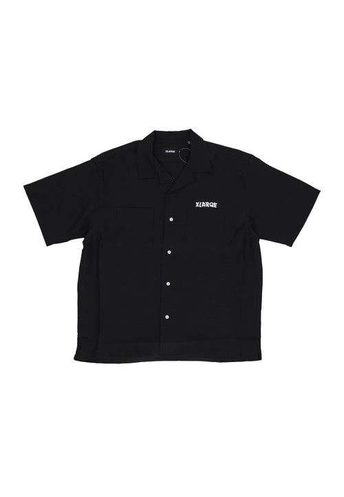 XLARGE Camicia Manica Corta Uomo Drawing Og Open Collar S/s Shirt Black da uomo