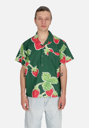 OBEY Camicia Manica Corta Uomo Jumbo Berries Wove Shirt Eden Multi da uomo