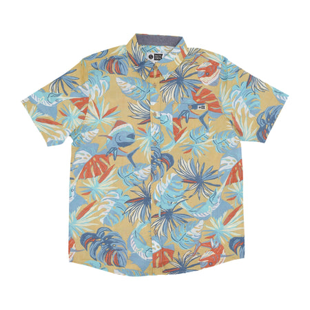 SALTY CREW Camicia Manica Corta Uomo Large Kine Woven Shirt Seaweed da uomo