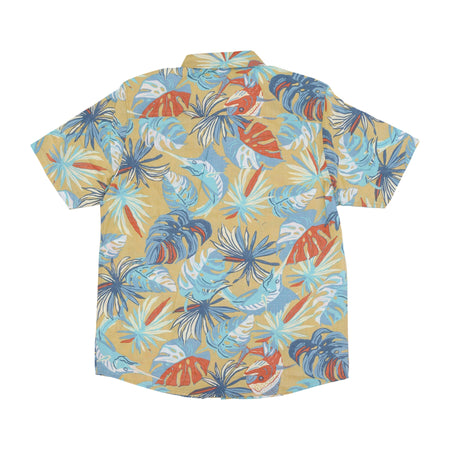 SALTY CREW Camicia Manica Corta Uomo Large Kine Woven Shirt Seaweed da uomo