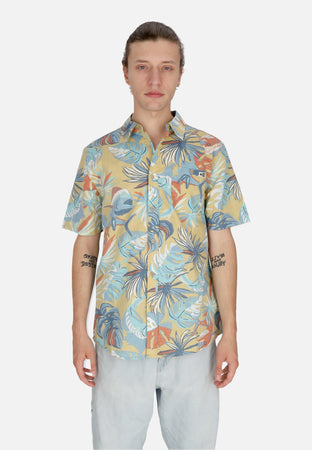 SALTY CREW Camicia Manica Corta Uomo Large Kine Woven Shirt Seaweed da uomo