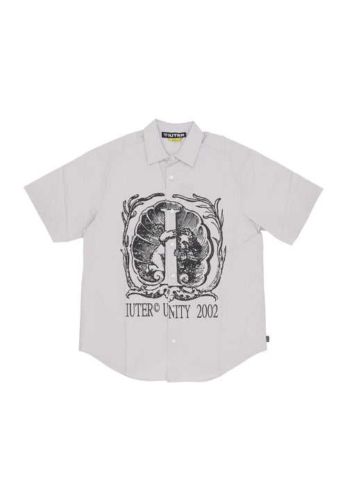 IUTER Camicia Manica Corta Uomo Mith Regular S/s Shirt Ice da uomo