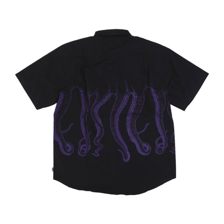 OCTOPUS Camicia Manica Corta Uomo Outline S/s Shirt Black da uomo