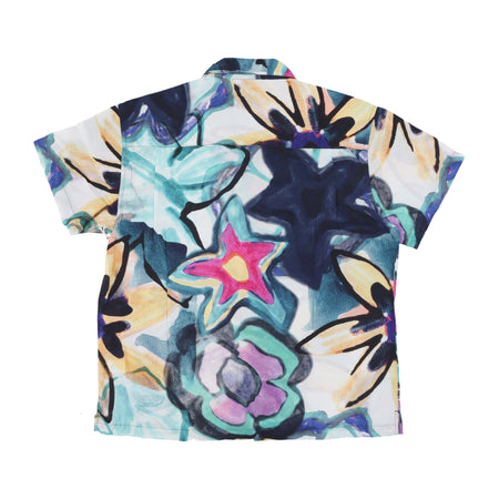 OBEY Camicia Manica Corta Uomo Requiem Woven Shirt Strong Blue Multi da uomo