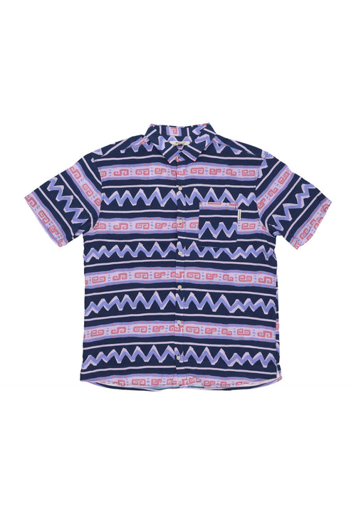 IRIEDAILY Camicia Manica Corta Uomo Resort Ssl Shirt Dove Blue da uomo