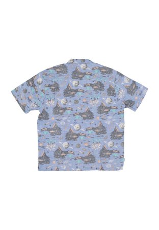 ELEMENT Camicia Manica Corta Uomo Thalweg Shirt Saturn Camp Blue da uomo
