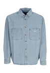 OBEY Camicia Manica Lunga Uomo Bigwig Dean Denim Woven Light Indigo da uomo