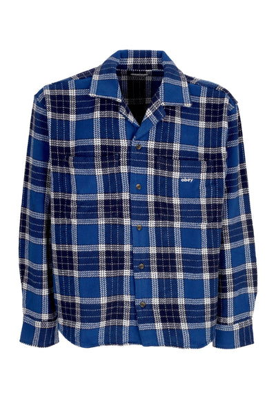 OBEY Camicia Manica Lunga Uomo Bigwig Picture Woven Limoges Multi da uomo