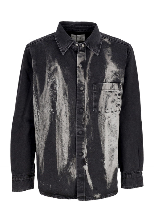 ARTE Camicia Manica Lunga Uomo Denim Shirt Black Denim da uomo