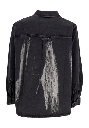 ARTE Camicia Manica Lunga Uomo Denim Shirt Black Denim da uomo