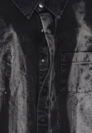 ARTE Camicia Manica Lunga Uomo Denim Shirt Black Denim da uomo