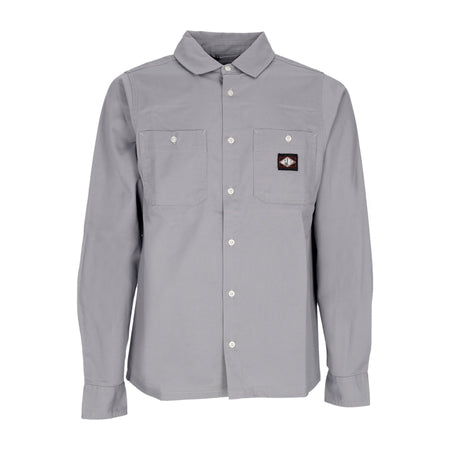 INDEPENDENT Camicia Manica Lunga Uomo Kirby Workshirt Grey da uomo