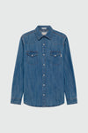 Roy Roger's camicia uomo in denim blu Martin regular fit