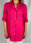 Camicione-fucsia-in-lino-con-taschino